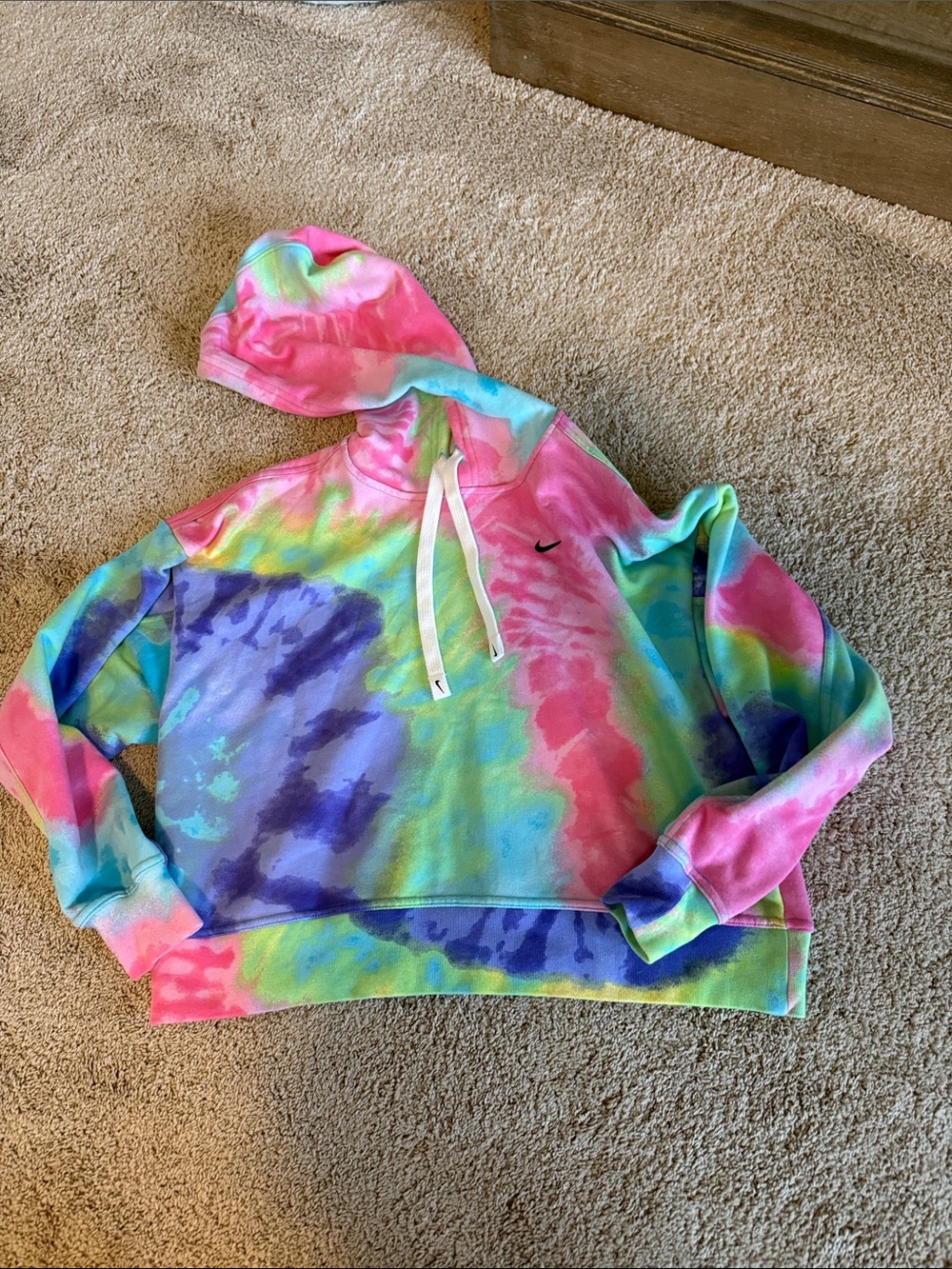 Nike Tie-Dye Hoodie in Pink, Blue, Green, Purple, Yellow